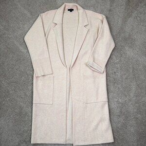 J.Crew Ella Open-Front Sweater Blazer Womens S Tan Wool Blend Cardigan Capsule